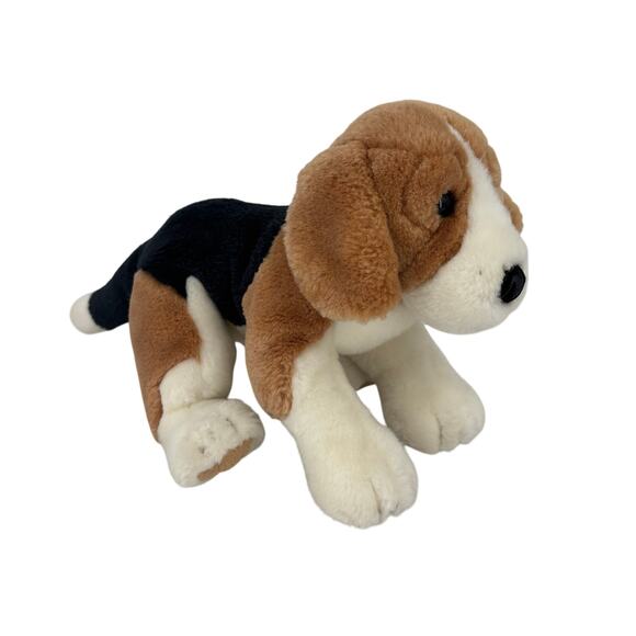 Gund Beagle Puppy Dog Plush Brown Black White with Collar 9 Inch Stuffed 13067 - Picture 1 of 9